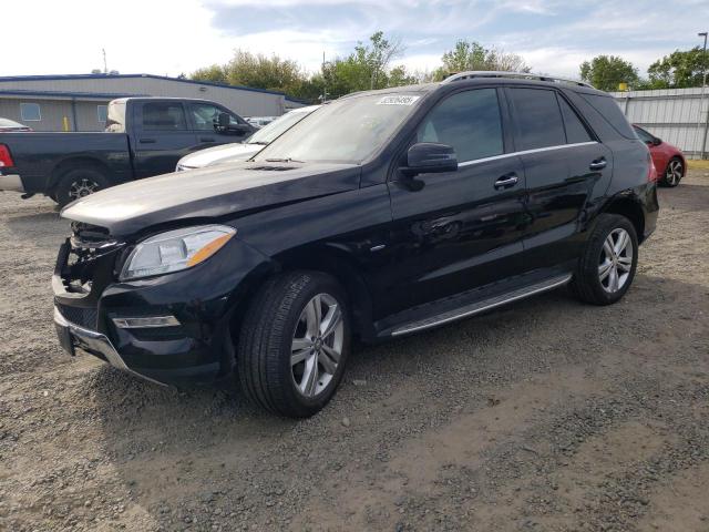 4JGDA5HB1CA040065 - 2012 MERCEDES-BENZ ML 350 4MATIC BLACK photo 1