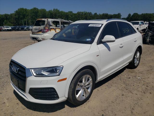 WA1BCCFS3JR028649 - 2018 AUDI Q3 PREMIUM WHITE photo 2