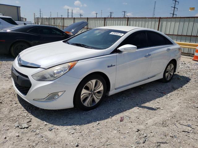 KMHEC4A49FA120545 - 2015 HYUNDAI SONATA HYBRID WHITE photo 1