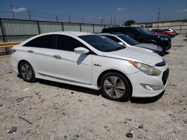 KMHEC4A49FA120545 - 2015 HYUNDAI SONATA HYBRID WHITE photo 4