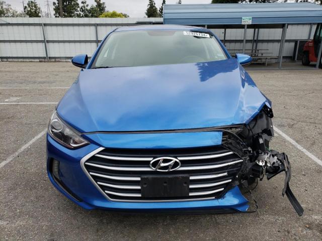 5NPD84LF1HH157018 - 2017 HYUNDAI ELANTRA SE BLUE photo 5