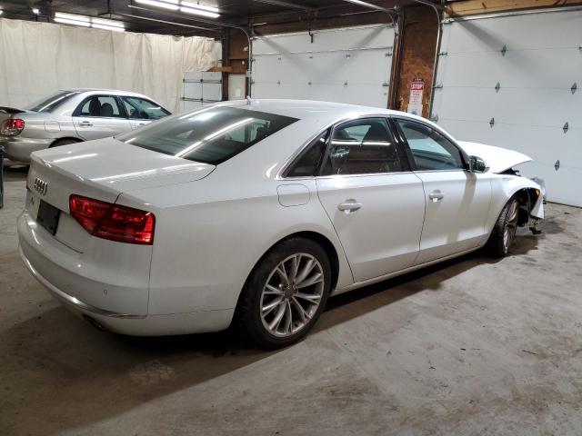 WAUAGAFD9DN018809 - 2013 AUDI A8 QUATTRO WHITE photo 3