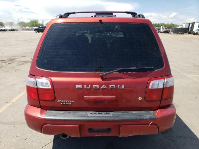 JF1SF65612H743249 - 2002 SUBARU FORESTER S წითელი ფოტო 6