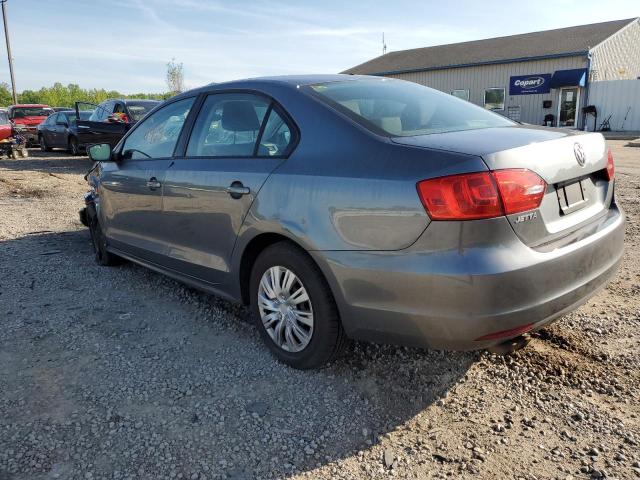 3VW2K7AJ1DM295046 - 2013 VOLKSWAGEN JETTA BASE Մոխրագույն լուսանկար 2