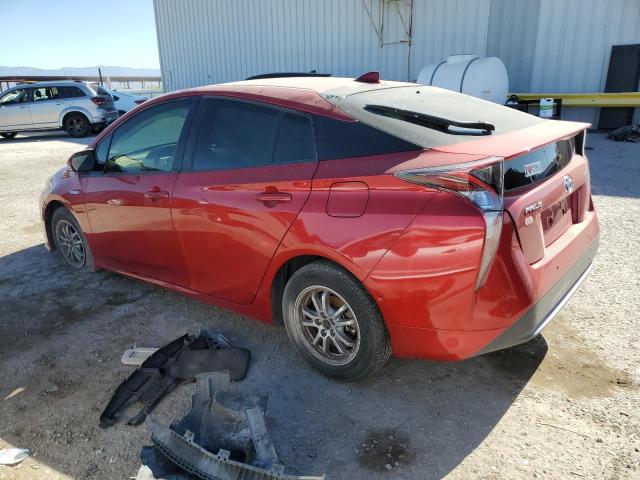 JTDKARFU1H3540746 - 2017 TOYOTA PRIUS RED photo 2