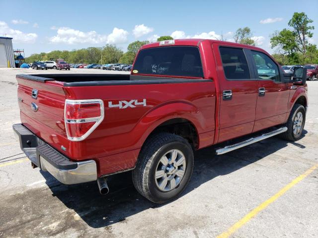 1FTFW1EV0AFD88204 - 2010 FORD F150 SUPERCREW RED photo 3