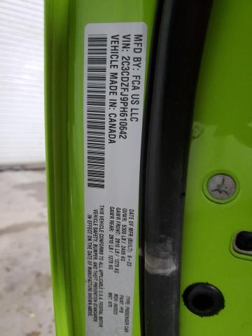 2C3CDZFJ9PH610642 - 2023 DODGE CHALLENGER R/T SCAT PACK GREEN photo 13