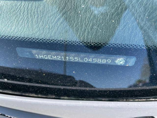 1HGEM21155L045889 - 2005 HONDA CIVIC DX VP Schwarz Foto 10