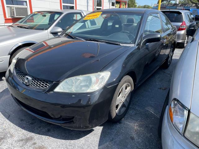 1HGEM21155L045889 - 2005 HONDA CIVIC DX VP Schwarz Foto 2