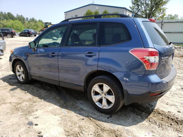 JF2SJAEC8EH533786 - 2014 SUBARU FORESTER 2.5I PREMIUM BLUE photo 2