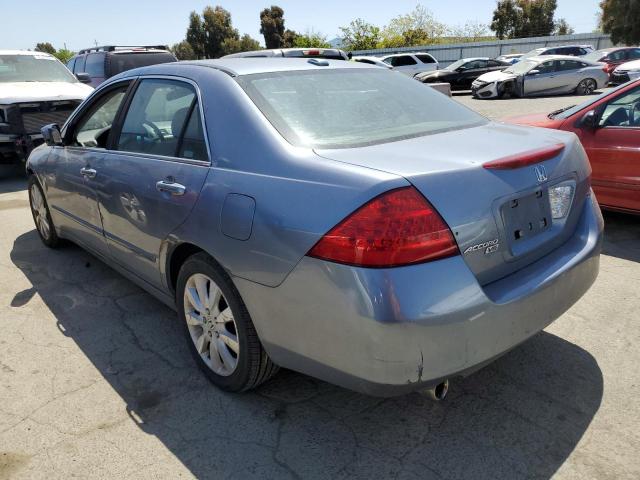 1HGCM66587A059956 - 2007 HONDA ACCORD EX BLUE photo 2