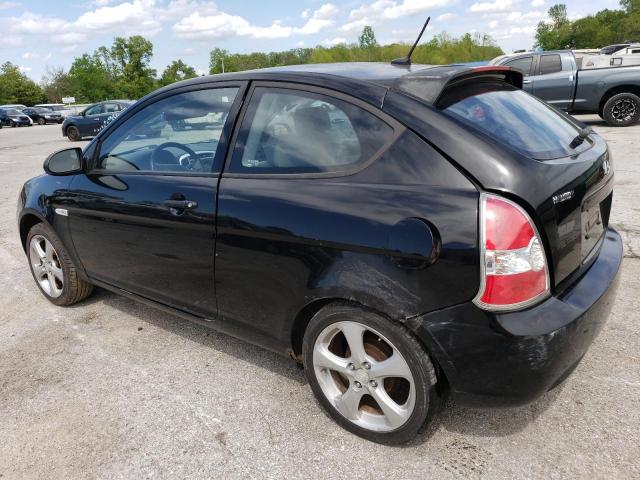 KMHCN36C68U076890 - 2008 HYUNDAI ACCENT SE BLACK photo 2