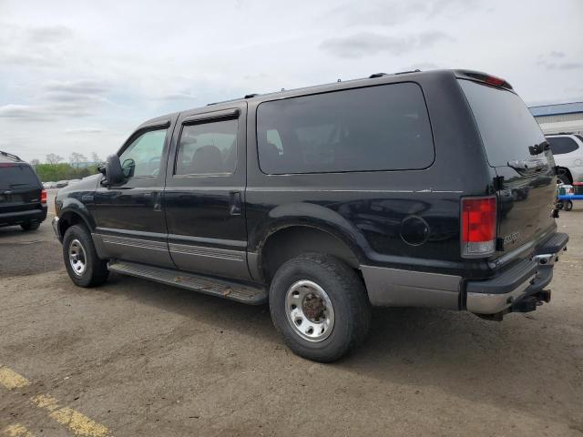 1FMNU41L91ED57882 - 2001 FORD EXCURSION XLT BLACK photo 2