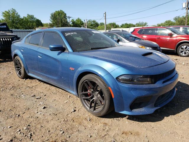 2C3CDXGJ3MH619089 - 2021 DODGE CHARGER SCAT PACK BLUE photo 4