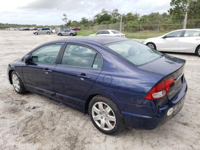 2HGFA1F56BH544843 - 2011 HONDA CIVIC LX BLUE photo 2