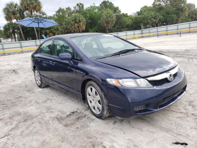 2HGFA1F56BH544843 - 2011 HONDA CIVIC LX BLUE photo 4