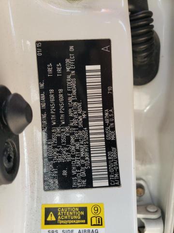 5TDJKRFH7FS126054 - 2015 TOYOTA HIGHLANDER XLE 白色 照片 13