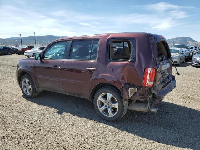5FNYF4H57CB071145 - 2012 HONDA PILOT EXL BURGUNDY photo 2