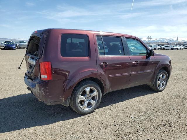 5FNYF4H57CB071145 - 2012 HONDA PILOT EXL BURGUNDY photo 3