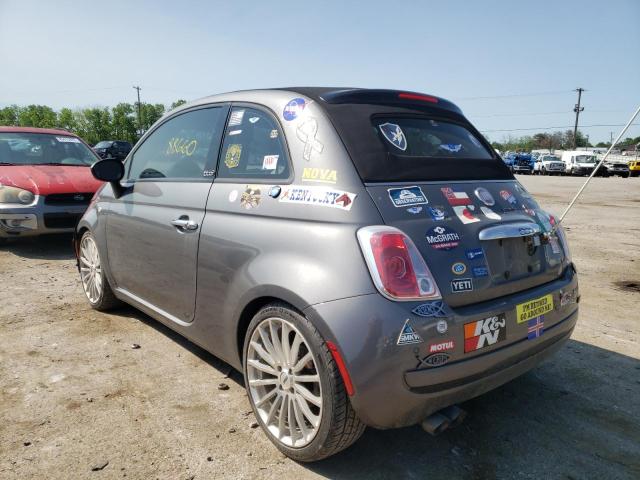 3C3CFFDR5CT220429 - 2012 FIAT 500 POP GRAY photo 3