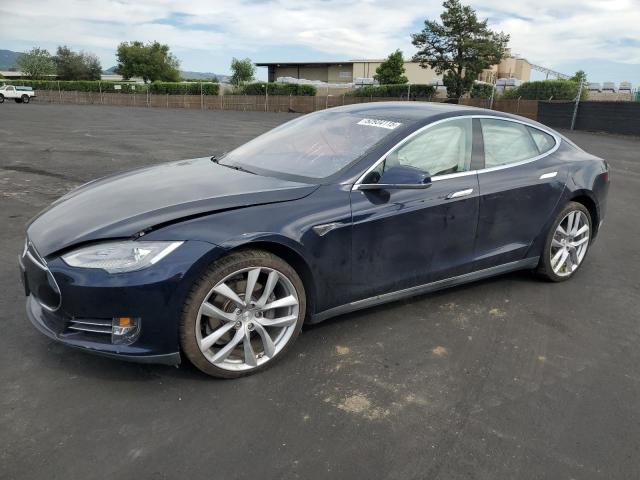 5YJSA1H12EFP36553 - 2014 TESLA MODEL S BLUE photo 1