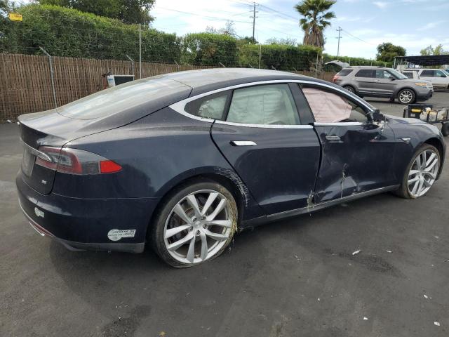 5YJSA1H12EFP36553 - 2014 TESLA MODEL S BLUE photo 3