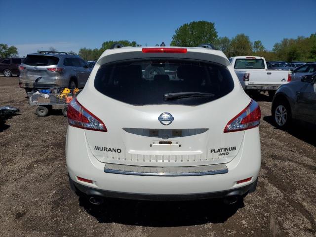 JN8AZ1MW5CW210601 - 2012 NISSAN MURANO S WHITE photo 6