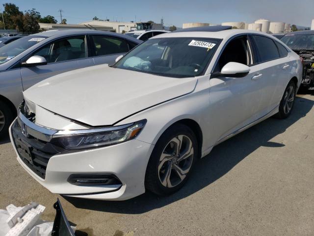 1HGCV1F55LA053235 - 2020 HONDA ACCORD EXL WHITE photo 1