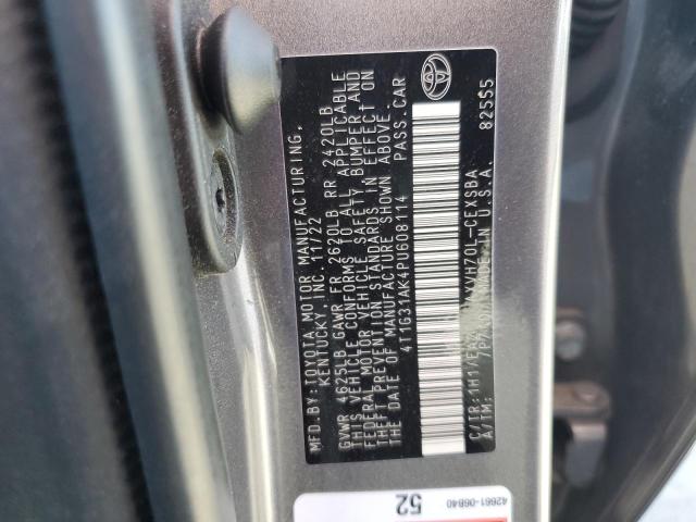 4T1G31AK4PU608114 - 2023 TOYOTA CAMRY SE NIGHT SHADE GRAY photo 13