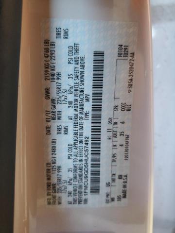 1FMCU9GD5HUC57492 - 2017 FORD ESCAPE SE WHITE photo 14