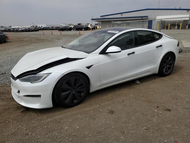 5YJSA1E57PF528386 - 2023 TESLA MODEL S თეთრი ფოტო 1