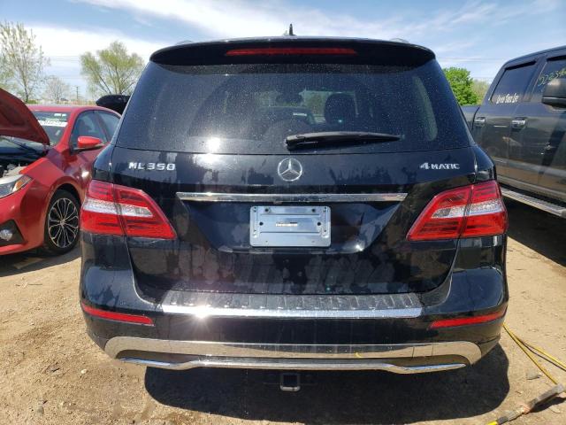 4JGDA5HB9FA491894 - 2015 MERCEDES-BENZ ML 350 4MATIC BLACK photo 6