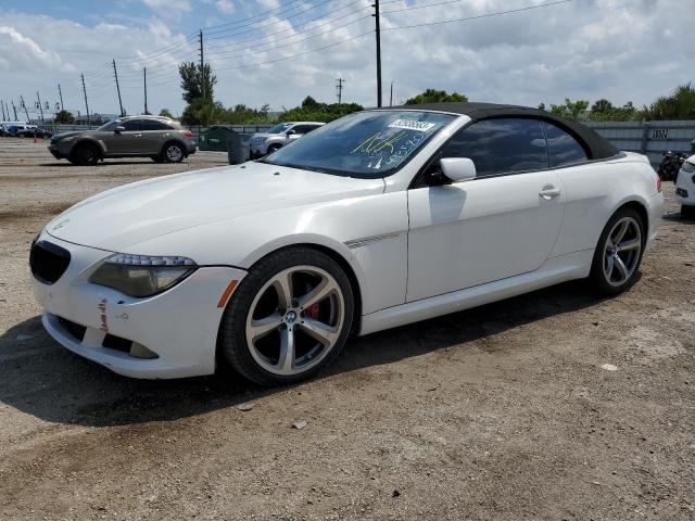 WBAEB53538CX61035 - 2008 BMW 650 I WHITE photo 1