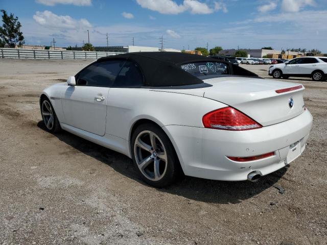 WBAEB53538CX61035 - 2008 BMW 650 I WHITE photo 2