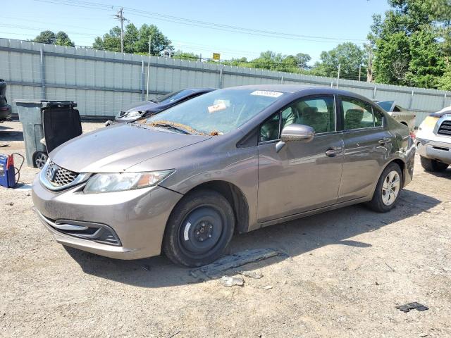 19XFB2F52EE058256 - 2014 HONDA CIVIC LX GRAY photo 1