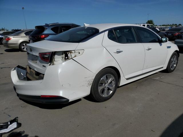 KNAGM4AD9F5079544 - 2015 KIA OPTIMA HYBRID WHITE photo 3