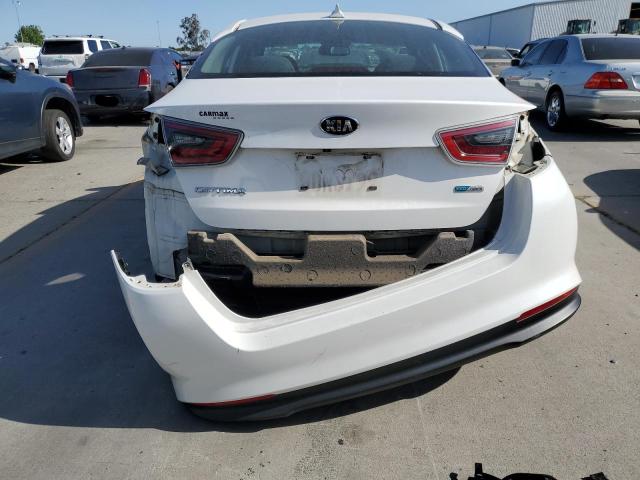 KNAGM4AD9F5079544 - 2015 KIA OPTIMA HYBRID WHITE photo 6