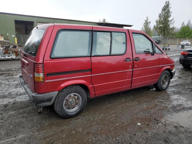 1FMCA11U9MZA67971 - 1991 FORD AEROSTAR RED photo 3