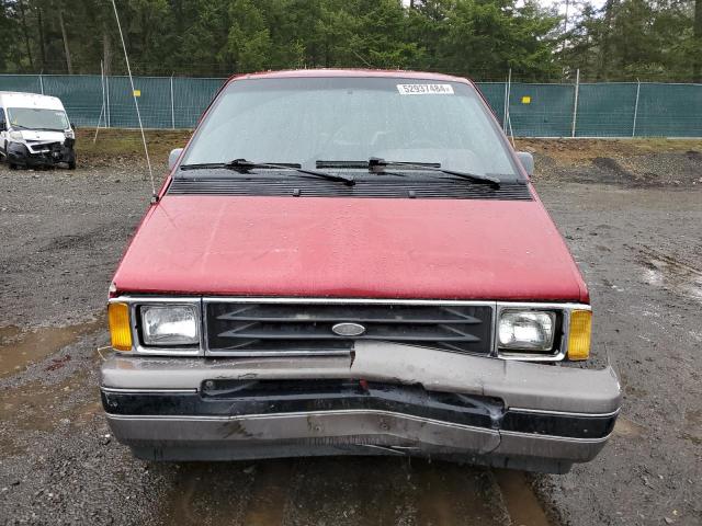 1FMCA11U9MZA67971 - 1991 FORD AEROSTAR RED photo 5