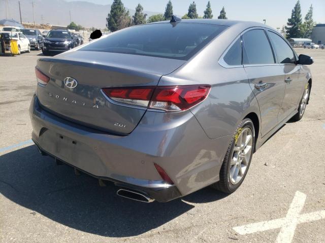 5NPE34AB7KH729283 - 2019 HYUNDAI SONATA LIMITED TURBO SILVER photo 4