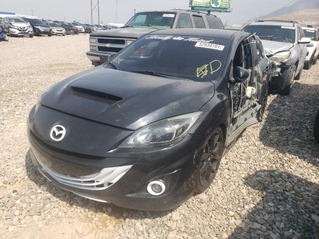 JM1BL1H4XA1233733 - 2010 MAZDA SPEED 3 BLACK photo 2