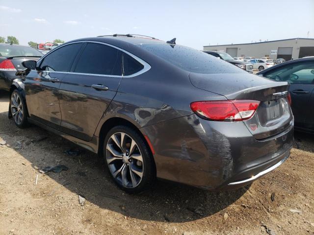 1C3CCCCBXFN573992 - 2015 CHRYSLER 200 C GRAY photo 2