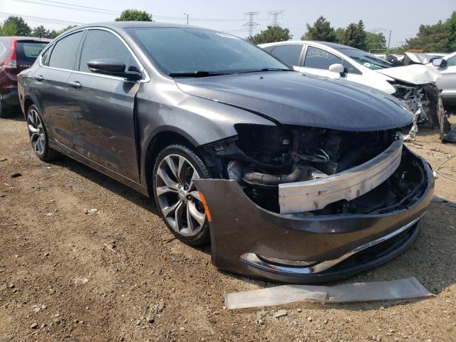 1C3CCCCBXFN573992 - 2015 CHRYSLER 200 C GRAY photo 4