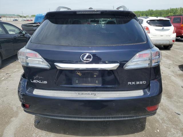 2T2BK1BA0AC024090 - 2010 LEXUS RX 350 BLUE photo 6