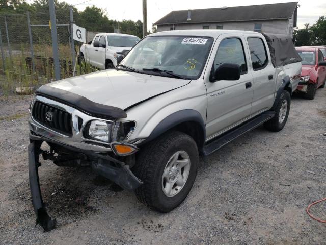 5TEHN72N02Z104061 - 2002 TOYOTA TACOMA DOUBLE CAB 米色 照片 2