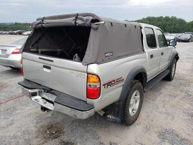 5TEHN72N02Z104061 - 2002 TOYOTA TACOMA DOUBLE CAB 米色 照片 4