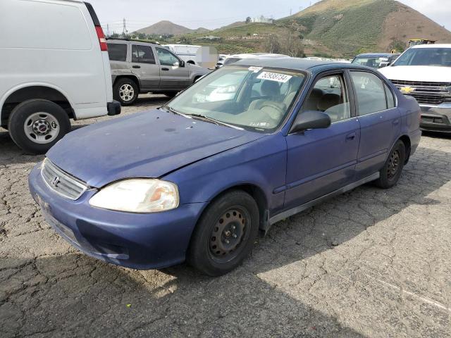 2HGEJ6614YH532057 - 2000 HONDA CIVIC BASE BLUE photo 1
