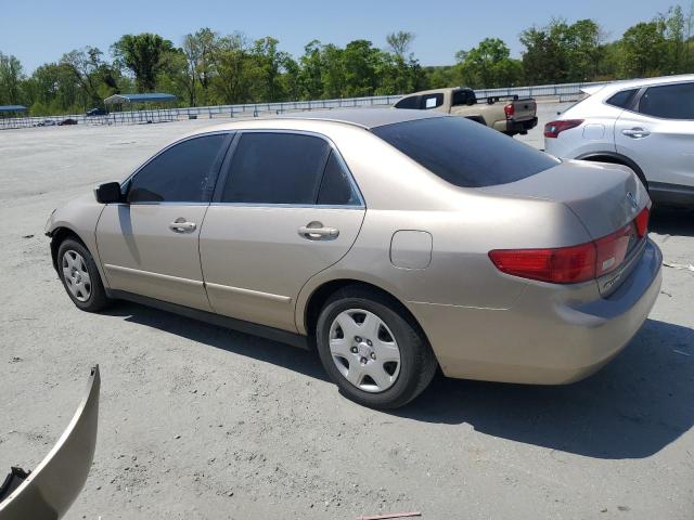 1HGCM56495A043876 - 2005 HONDA ACCORD LX ოქროსფერი ფოტო 2