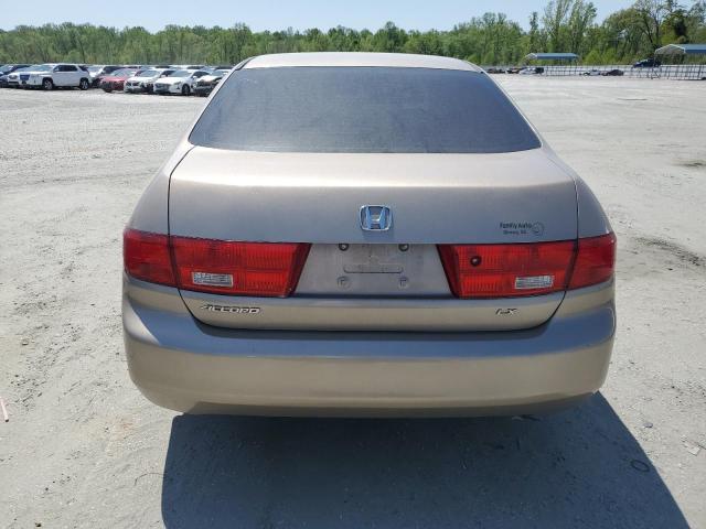 1HGCM56495A043876 - 2005 HONDA ACCORD LX ოქროსფერი ფოტო 6