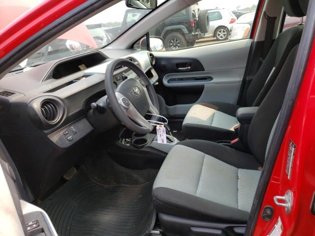 JTDKDTB31C1501306 - 2012 TOYOTA PRIUS C RED photo 7